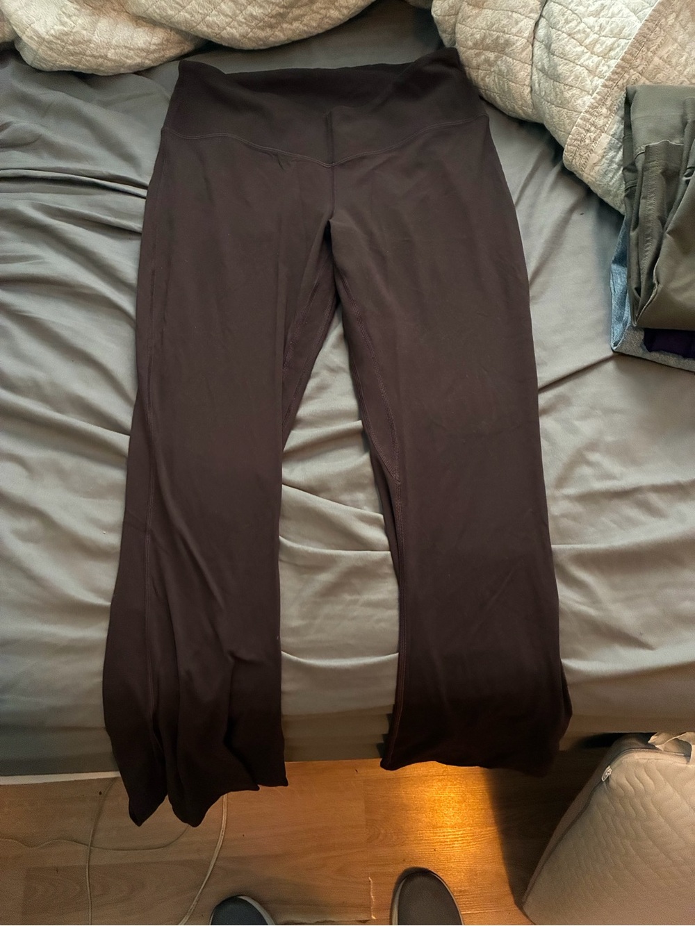 lululemon athletica Brown Flared High-Rise Leggings
